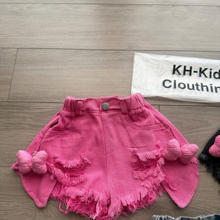 Q23M2-[tomnaukid] Quần Short bò gắn nơ cho bé  gái size từ 10-34Kg