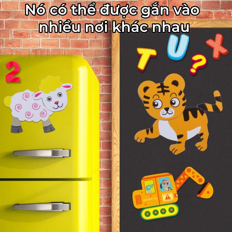 Đồ Chơi Ghép Hình Công Chúa,Thiết Kế Thời Trang Bằng Gỗ & Nam Châm,Nhiều Chủ Đề Nhân Vật,Tăng Cường Sáng Tạo Cho Bé