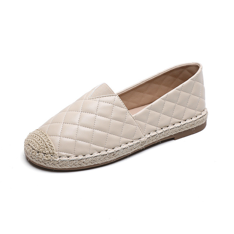 Size Lớn 35-43 Giày Nữ Slip-On Ngón Tròn Phong Cách Đơn Giản Đế Bằng Chống Trơn Trượt Thoải Mái 0420