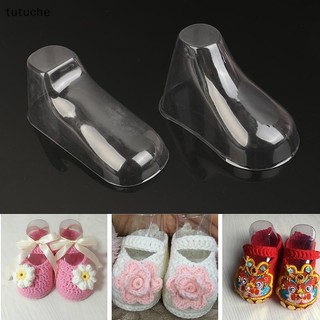 Tutu 10 Chiếc PVC Trong Suốt Trẻ Em Booties Trưng Bày Hỗ Trợ Khung Chân Giày Nhựa Khuôn Giày Bé Cáng Tất Hiển Thị Đứng VN