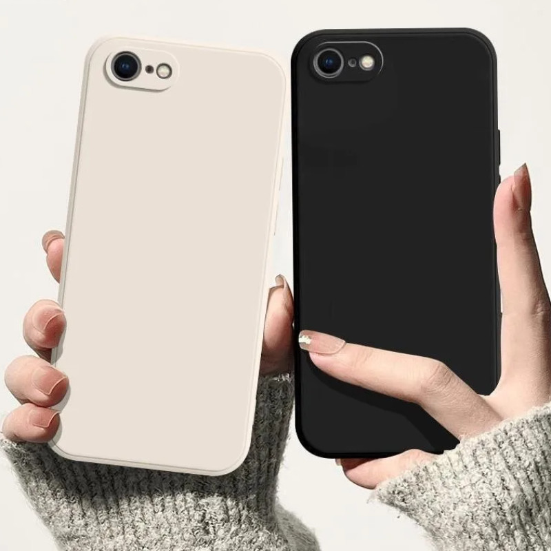Ốp Điện Thoại TPU Mềm Silicon Lỏng Vuông Cho iPhone 16/16 Pro/16 Pro Max/16 Plus/16e, Chống Vân Tay, Bảo Vệ