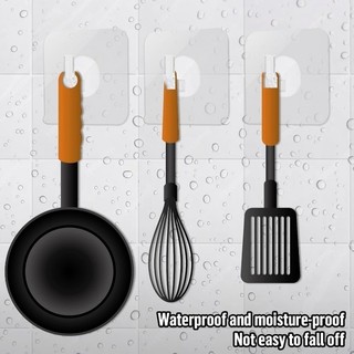 Móc chịu lực trong suốt - Móc treo cửa dính chắc chắn treo tường