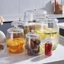 Xô trong suốt YICA, Bình đựng gạo chống côn trùng, Bình đựng gạo gia dụng miệng rộng cấp thực phẩm bền bỉ Trang chủ