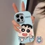 Vỏ Crayon Shin-chan Dễ Thương Cho Redmi Note 14 13 Pro Plus 12 Turbo 11 SE Pro Plus 11T 11S 5G 4G Vỏ Điện Thoại Hoạt Hình Vui Nhộn Màu Kẹo Chống Rơi Ốp Lưng Mềm Mờ