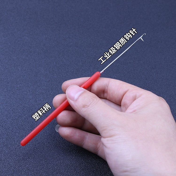 Tay Cầm Bằng Nhựa Móc Beader Ren Kích Thước Nhỏ Móc Lưỡi Khe Cắm Kim Tay Đan Áo Len Ren Dây Kim T
