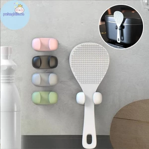 Pufangbliss Giá Thìa Cơm Di Động Sáng Tạo, Giá Để Đồ, Nồi Cơm, Dụng Cụ Nhà Bếp, Kẹp Treo Tường, Phụ Kiện Gia Đình VN