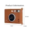 Camera tức thì YRBWD, Vỏ bảo vệ kết cấu bằng da silicon, Phụ kiện máy ảnh chống mài mòn mềm chất lượng cao cho Fujifilm Instax Mini EVO
