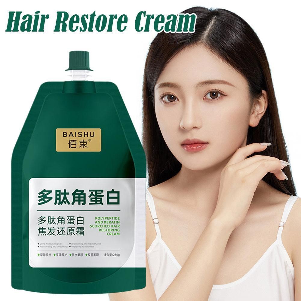 250ml Polypeptide Keratin Kem Giảm Tóc Thuốc Nhuộm Tóc Mặt nạ Peptide Nữ Nuôi Dưỡng M3n5