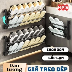 Giá Treo Dép Gắn Tường Đa Năng TORO Dán Tường Tiện Lợi, Kệ Treo Khăn Nhà Tắm Nhà Bếp Thép Không Gỉ, Có Thể Gấp Lại