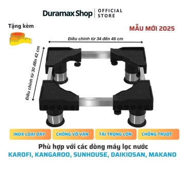Chân đế máy lọc nước kangaroo, karofi inox cao cấp Daikiosan dùng cho tất cả máy lọc nước RO [Hỏa tốc 30 phút HCM]