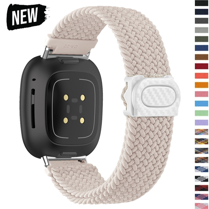 Cinturino In Nylon Per Fitbit Versa 4/3/2/1, Versa Lite E Sense - Sportivo E Avvolgente, Nuovo - Foto 3