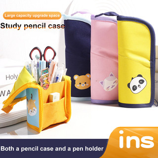 Mới Hộp Đựng Bút Canvas Đựng Bút Kawaii Trung Học Cơ Sở Đồ Dùng Học Tập Bé Gái & Bé Trai Phong Cách Nhật Bản Đồ Dùng Học Tập Văn Phòng Phẩm