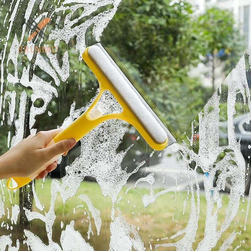 Rrlnmd 3 Trong 1 Scrape Cửa Sổ Hai Mặt Kính Làm Sạch Có Thể Điều Chỉnh Bàn Chải Làm Sạch Cửa Sổ Bàn Chải Rửa Kính Ô Tô Bàn Chải Làm Sạch MỚI