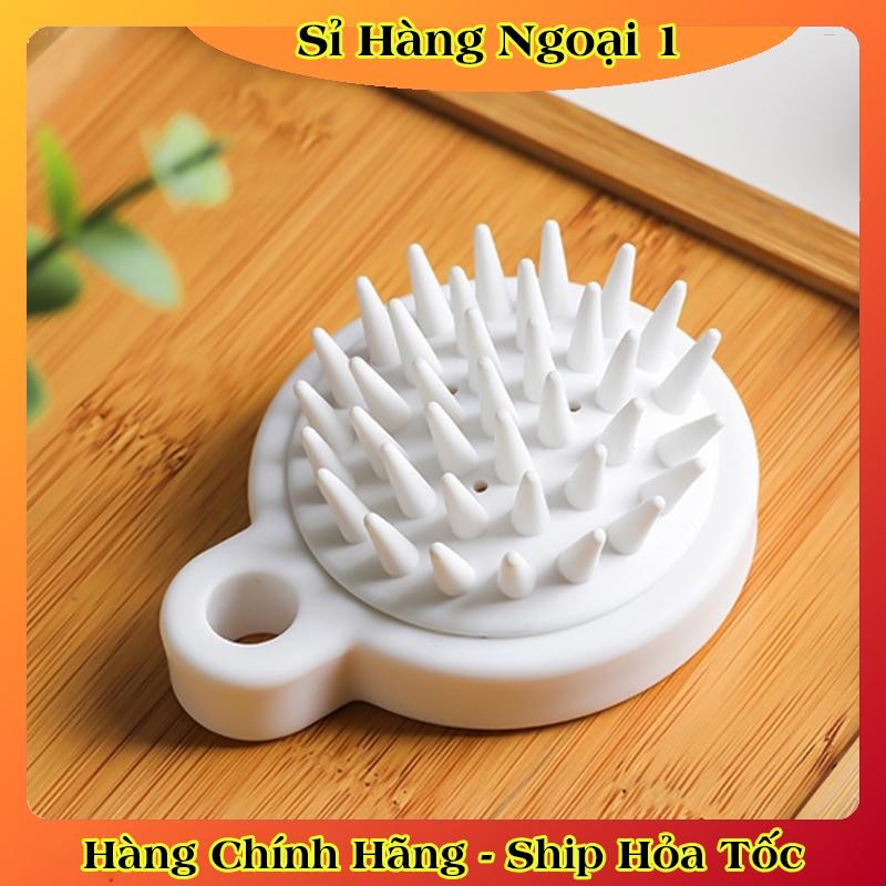 [1 CHIẾC] Lược Gội Đầu Silicon Massage Đầu Thư Giãn - Bàn Chải Kích Thích Mọc Tóc và Làm Sach Da Đầu, Tẩy Tế Bào Chết