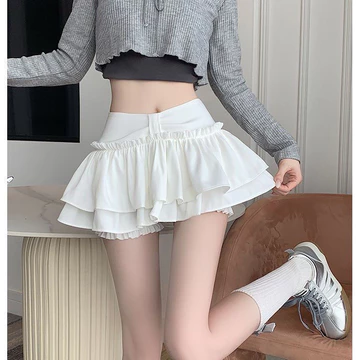 Phong Cách Trắng Lông Tơ Váy Bánh Nữ Xuân Thu Hè Hot Girl Nhỏ Cao Cấp Ôm Hơn Nhìn Mùa Hè Váy Ngắn Chữ A Váy Ngắn Nữ Phong Cách Ba Lê Váy Bánh Đôi Váy Nữ Mùa Xuân Mùa Hè Phiên Bản Hàn Quốc Cao Cấp Ôm H