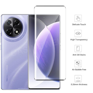 Tecno Camon 30S 2024 2in 1 Bảo Vệ Màn Hình Cho Tecno Camon 30S 30 Pro 30SPro 4G 5G Full Cover Phim Trước Mặt Sau Bảo Vệ Ống Kính Cường Lực Phim