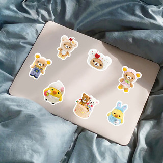 54 Chiếc Dễ Thương Rilakkuma Dán Hoạt Hình Dễ Thương Graffiti Đề Can Cho Trẻ Em Hoạt Hình Trang Trí Miếng Dán DIY