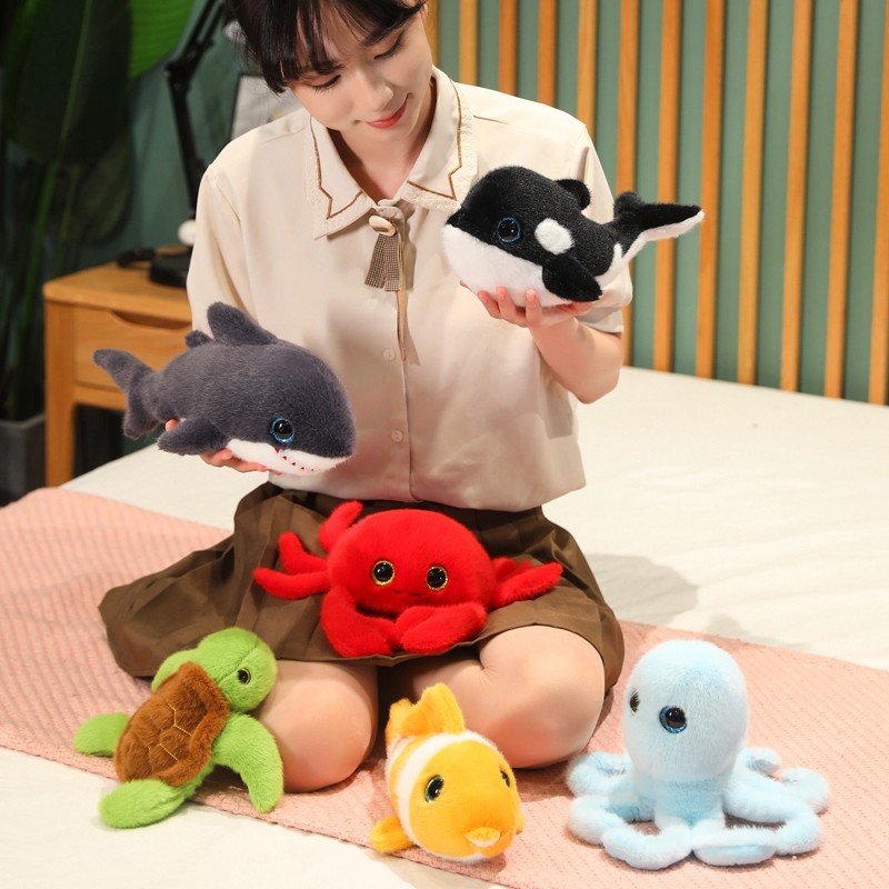 Dễ Thương Động Vật Đại Dương Sang Trọng Đồ Chơi Rùa Biển Bạch Tuộc Cá Mập Walrus Con Dấu Cua Cá Sang Trọng Búp Bê Động Vật Biển Đồ Chơi Nhồi Bông Trang Trí Nhà Mềm Mại Đồ Chơi Cho Bé Sinh Nhật Quà Tặng Giáng Sinh Đổi Quà Tặng