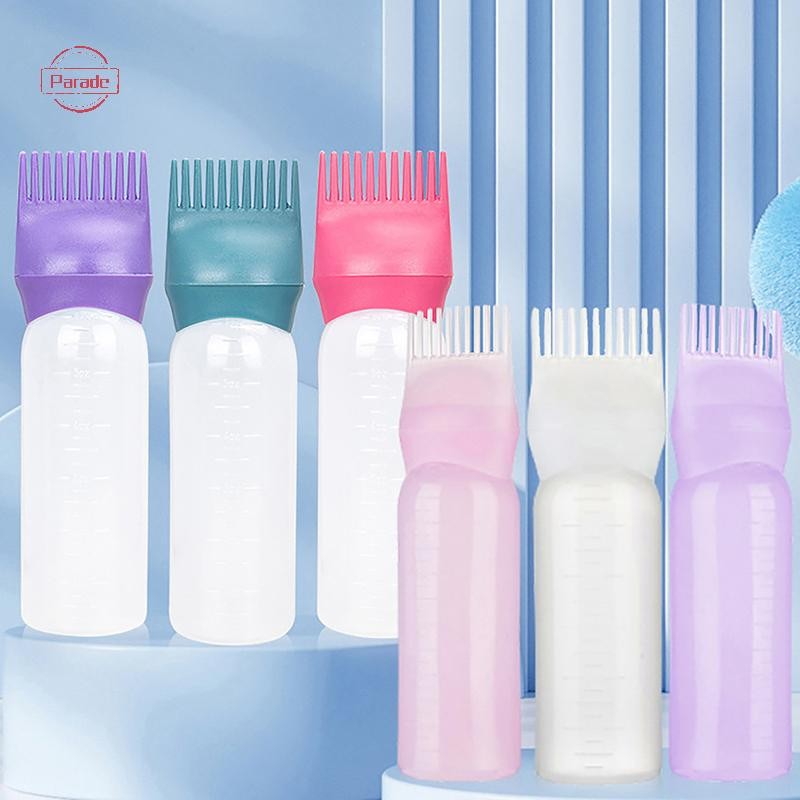 Parade 120ml Nhựa Thuốc Nhuộm Tóc Có Thể Đổ Lại Chai Applicator Lược Pha Chế Salon Tô Màu Tóc Dụng Cụ Tạo Kiểu Tóc VN