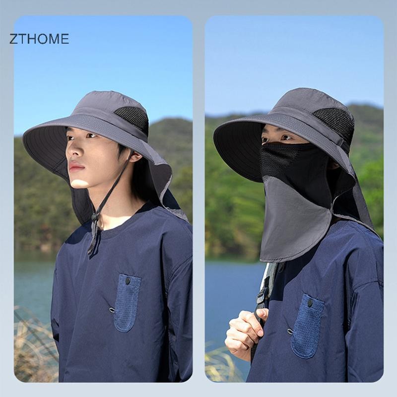 Zthome Mũ Ngoài Trời Mũ Chống Thấm Nước Nhanh Khô Lớn Vành Câu Cá Đi Bộ Đường Dài Mùa Hè HOT