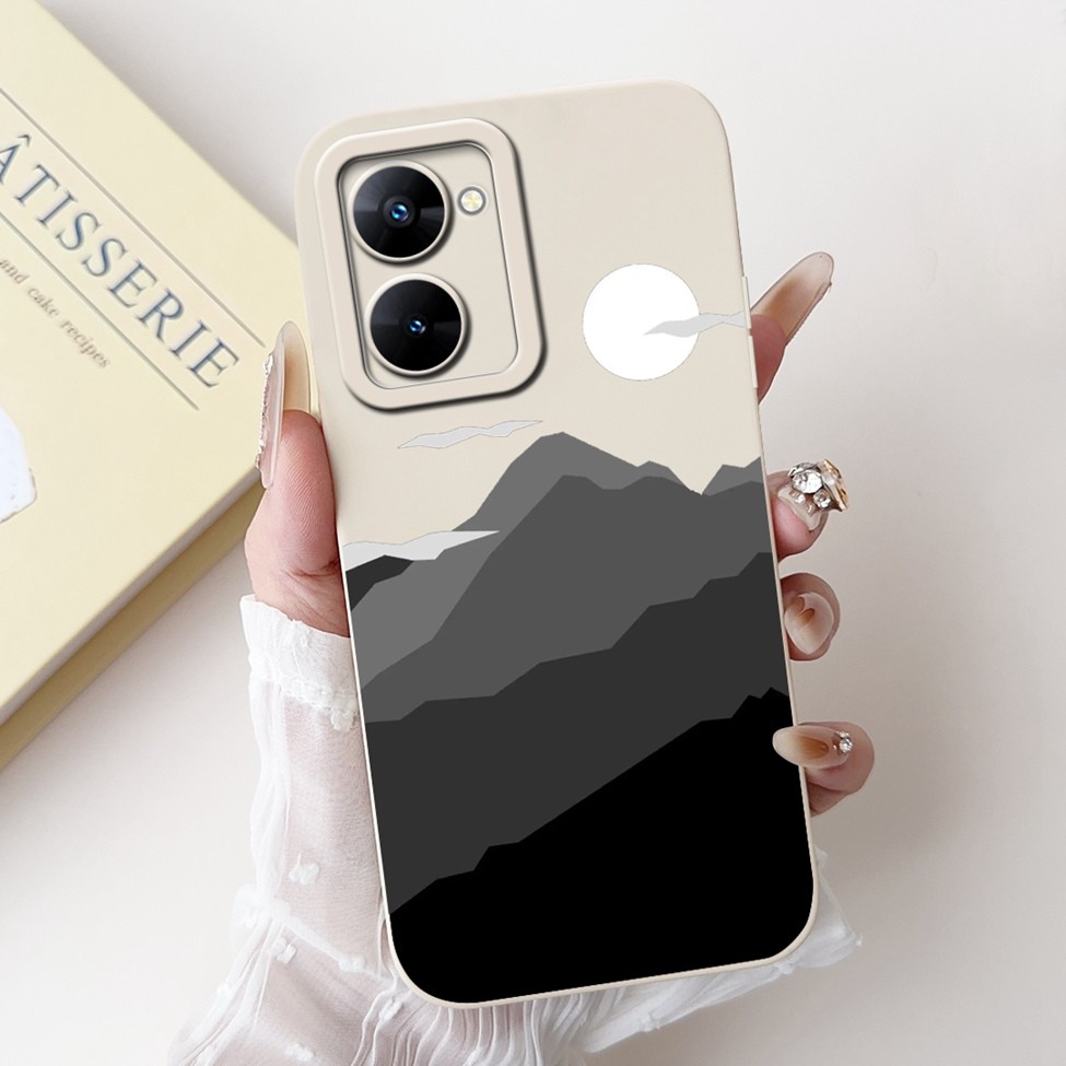 Dành Cho Realme V30 RMX3619 Dành Cho Realme V30T RMX3618 Ốp Lưng Thời Trang Thoáng Mát Ngộ nghĩnh Hoạt Hình Dễ Thương Thẩm Mỹ Ốp Lưng Điện Thoại