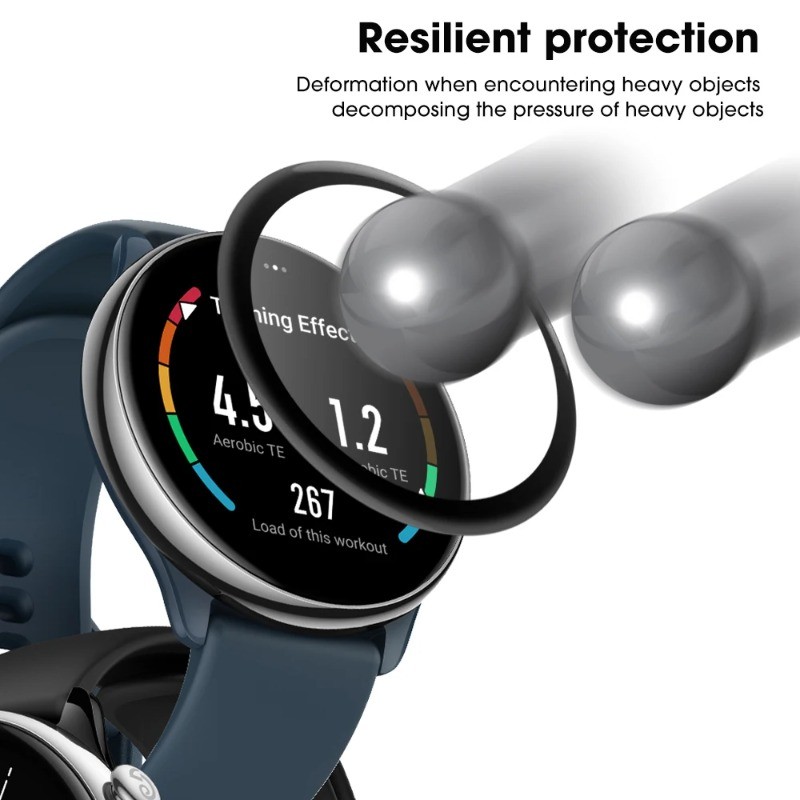 1-3 Chiếc 400D HD Cong Cạnh Đen Kính Cường Lực Cho Amazfit Active 2 Edge GTS 4 2 Mini 3 2E Đồng Hồ Thông Minh Bảo Vệ Màn Hình Cho Amazfit GTR 4 Phiên Bản Giới Hạn 3 Pro 2 eSIM 2e