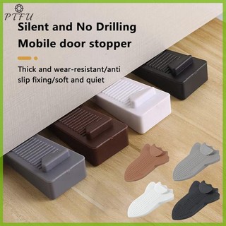 PTFU 1 Cái An Toàn Cao Su Chặn Cửa Chặn Chặn Nêm Doorstops Cửa Văn Phòng Nhà Phía Sau Giữ Chống Va Chạm Dừng Mới