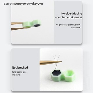 [savemoneyeveryday] 200 Chiếc Keo Nối Mi Delay Cup Hình Xăm Dính Sắc Tố Kẹp Lông Mi Giữ Khay Dụng Cụ [vn]