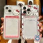 Vỏ đựng thẻ Hello Kitty cho Redmi Note 14 13 12 11 Pro Plus 11S 10 Pro Max 10S 8T 8 Pro 5G 4G Phim hoạt hình Ví dễ thương Vỏ điện thoại Cặp đôi Vỏ mềm trong suốt
