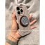 Ốp lưng từ tính đơn giản phong cách Hàn Quốc cho iPhone 16, Apple 15 Pro Max, mới 14 Pro, vỏ bảo vệ cho phụ nữ 13