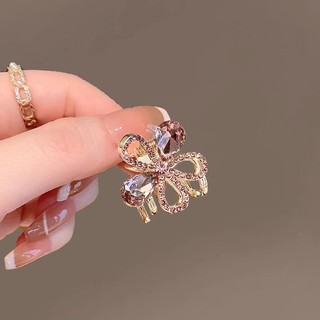 MAUROPOLI Kẹp tóc mini hoa pha lê kim cương cao cấp ánh sáng sang trọng cho công chúa