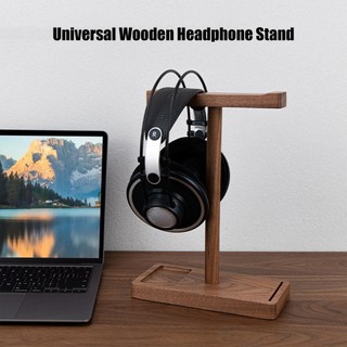 Headphone Stand Wood Wooden Headset Stand for Desk Rustic Desktop Headphone Hanger Universal Headphone Holder for fotvn