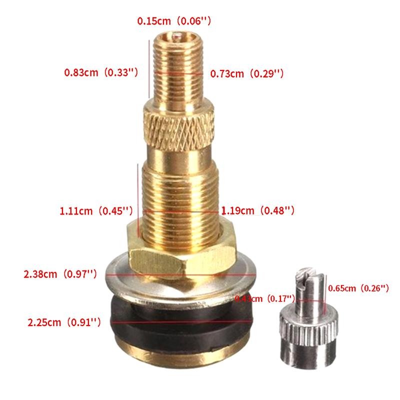 Tmoy TR618A 1-7 / 8 "Máy Kéo Không Khí Chất Lỏng Lốp Không săm Van Đồng Thân TCVN