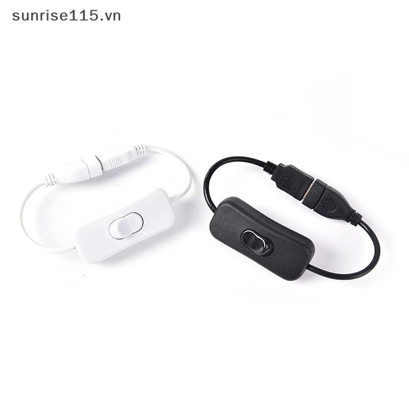 Cáp USB SRVN Nam Sang Nữ Bật / Tắt Cáp Bật / Tắt Dây Nguồn LED 2 Màu.