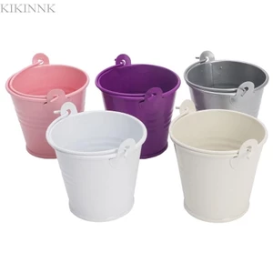 Mini Flower Metal Barrel Plant Succulent Plant Flowerpot Home Office Decor