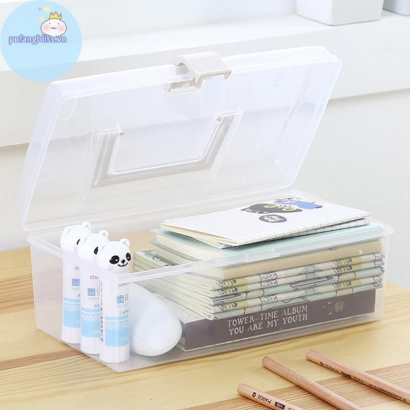 Hộp Bảo Quản Mặt nạ Pufangbliss Có Tay Cầm Hộ Gia Đình Chống Bụi Kín Hộp Dung Tích Lớn Chống Nước Chống Bụi Đồ lặt vặt Hộp Bảo Quản VN