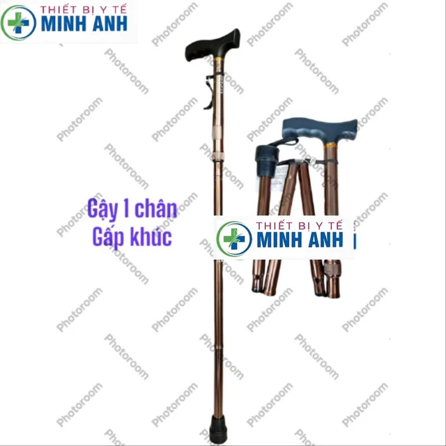 Gậy chống 1 chân cho người già gấp gọn Batoong Lucass (USA) - B27. Gậy chống cho người già tập đi phục hồi chức năng
