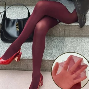 Vớ đỏ nữ - Quần đùi cao siêu mỏng - Cổ điển, Thanh lịch - Chống móc, Co giãn, Mềm mại - Quần định hình bé gái - dành cho bữa tiệc, hẹn hò
