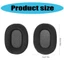 Miếng đệm tai nghe bằng da mềm hình hạt đậu cho tai nghe ATH-MSR7 M50X M40X M50SFPRO5 Tai nghe Memory Foam Earcups Dễ dàng thay thế tai