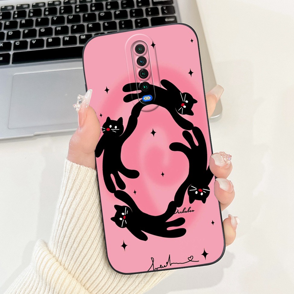 Ốp lưng Redmi K30 K30i 5G Ốp lưng silicon thời trang hình mèo gấu trúc dễ thương K30 Redmi K30i Vỏ điện thoại thẩm mỹ