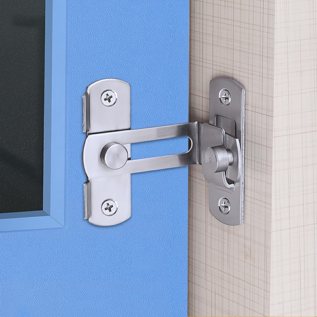 Chốt khóa cửa inox304 FULL ỐC VÍT,then cửa bằng thép không gỉ chắc chắn và bền bỉ,An ninh chống trộm