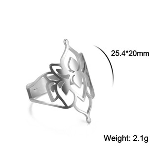 SKYRIM Women Titanium Thép Không Gỉ Vàng Vòng Lotus Thiết Kế Trang Sức Cho Bạn Bè