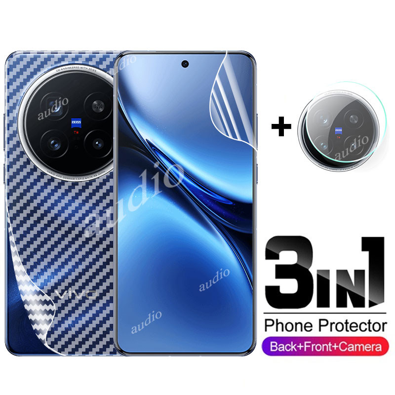 Vivo X200 Pro mini 5G 3in1 Mặt Trước Mặt Sau Ống Kính Hydrogel Phim Cho VIVO X200pro mini 5G Điện Thoại Thông Minh Bảo Vệ Màn Hình Cho VIVO X200pro mini VivoX200 Pro mini 5G Kính Bảo Vệ Ống Kính Máy Ảnh