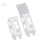 Full Nửa Chiều Cao BackPlate Cho MSI GeForce GTX 1050 2GT LP Card Đồ Họa Dải Vách Ngăn Viền Trống mới