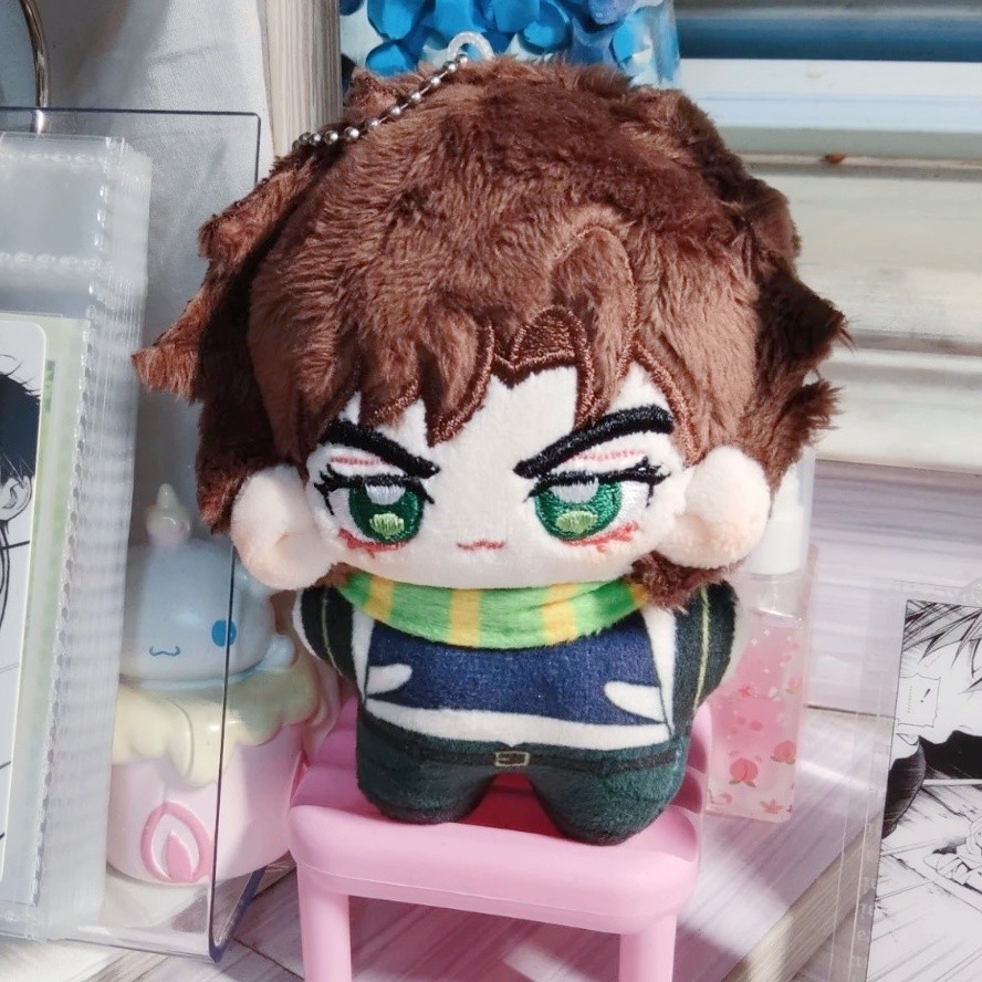 Jojo 's Bizarre Adventure Joseph Joestar, Jolyne Cujoh, Jotaro Kujo & Kakyoin Noriaki Móc khóa búp bê sang trọng 10cm