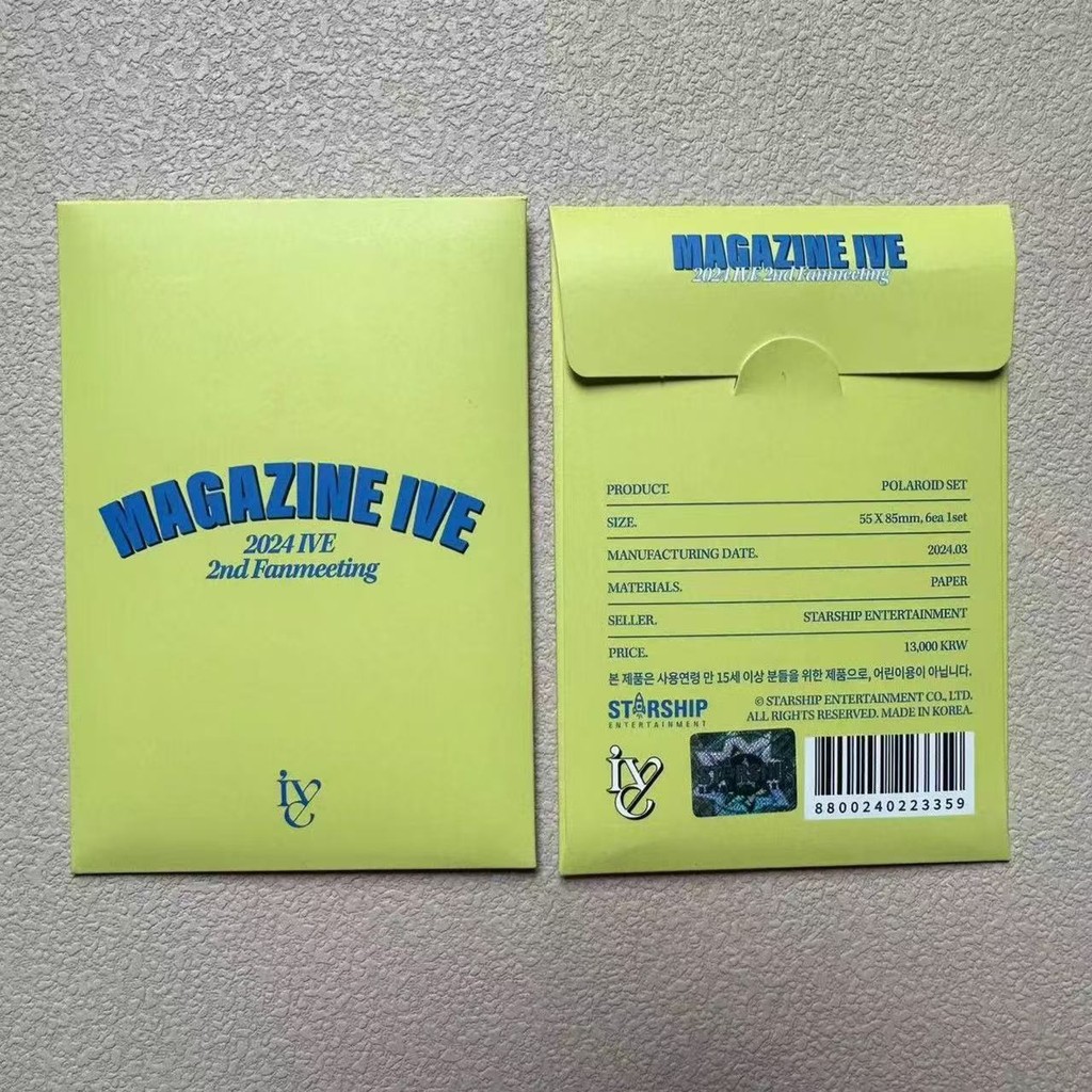 Kpop IVE 2024 Fanmeeting MAGAZINE Photocard thứ 2