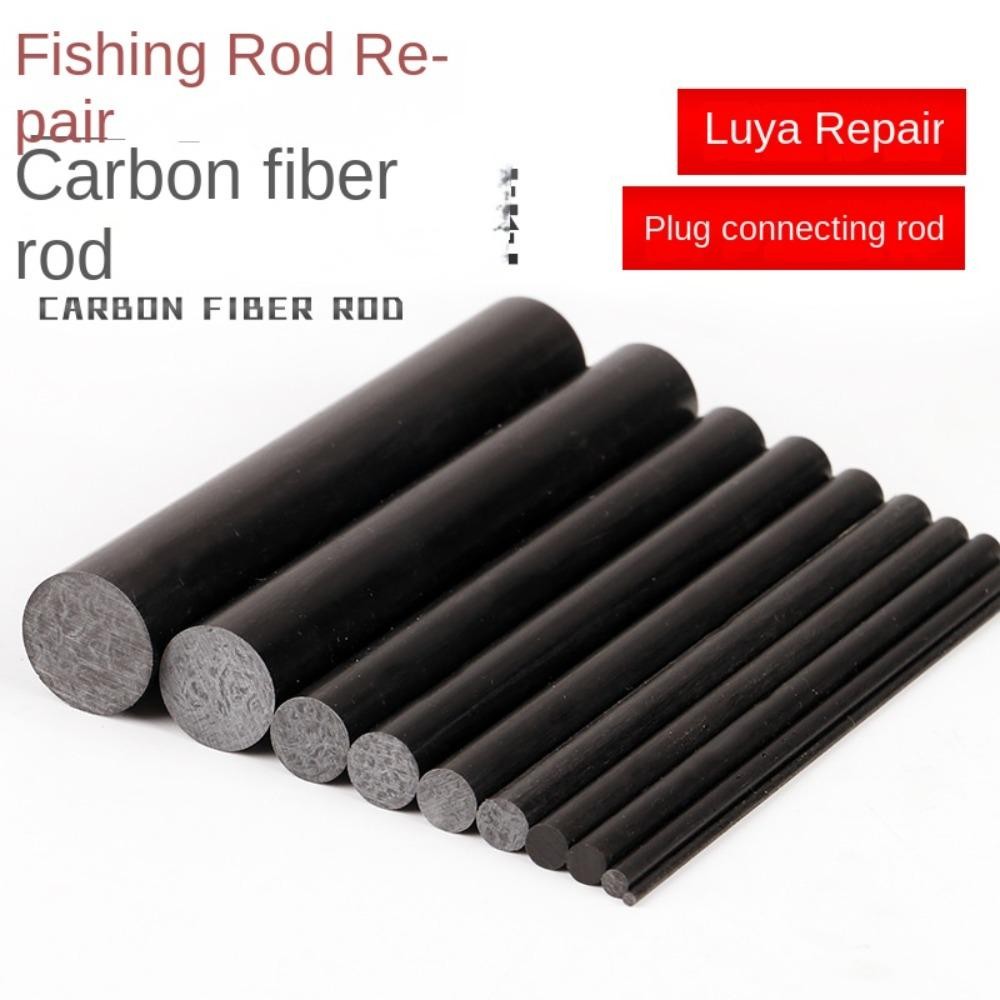 Ống Kết Nối Carbon Cần Câu 1.0-3.5mm - Thanh Carbon Chắc Chắn Sửa Chữa Khớp Nối Bị Hỏng Cho Cần Câu Đường Bộ