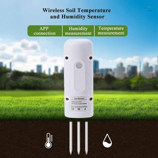 Máy đo độ ẩm, nhiệt độ đất không dây Tuya Zigbee IP67 chống nước cho trồng vườn