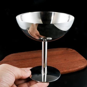 2023 Cốc Cốc Cốc Inox Mới Kem Món Tráng Miệng Bát Salad Đĩa Trái Cây Món Ăn Sna KTV Thanh Tiếp Liệu [VN]