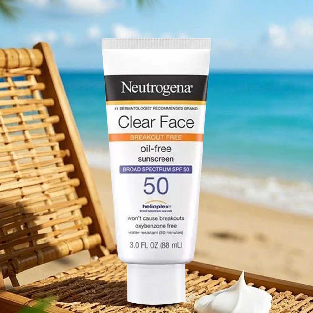 Neutrogena Clear Face Breakout Free Oil Free Sunscreen SPF50 88ml